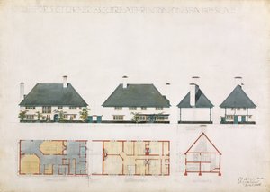 Proposed house for C. Turner Esq. at Frinton on Sea by Charles Francis Annesley Voysey